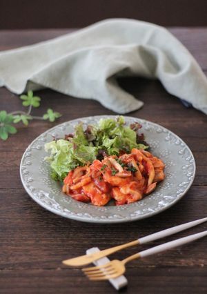 生鮭＆きのこのトマトソース煮-レシピのメイン写真