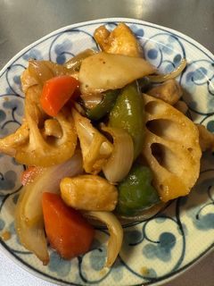 鶏肉と野菜の黒酢炒め-レシピのメイン写真