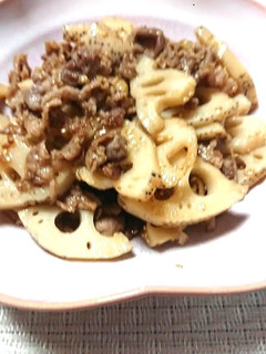 豚肉と蓮根のきんぴら-レシピのメイン写真