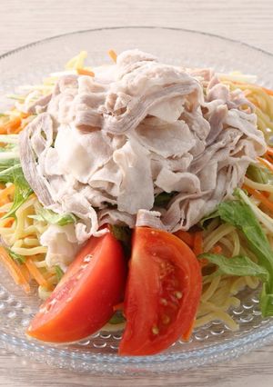 豚しゃぶと塩こうじだれの和え麺-レシピのメイン写真