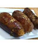 宮崎名物！牛肉巻きおにぎり★動画あり★