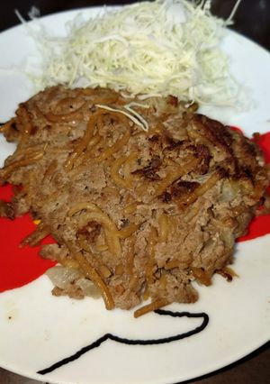 焼きそバーグ-レシピのメイン写真