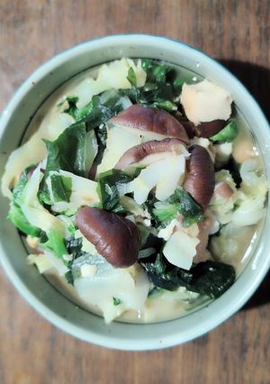 根菜と厚揚げと椎茸のわかめ和え-レシピのメイン写真