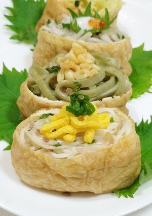 うちの☆薬味で味わう❤薬味稲荷❤素麺乾麺-レシピのメイン写真