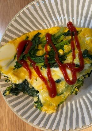 ほうれん草とチーズのスパニッシュオムレツ-レシピのメイン写真