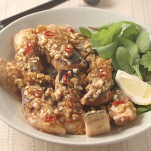 さばの竜田揚げ 香味ねぎだれ♪