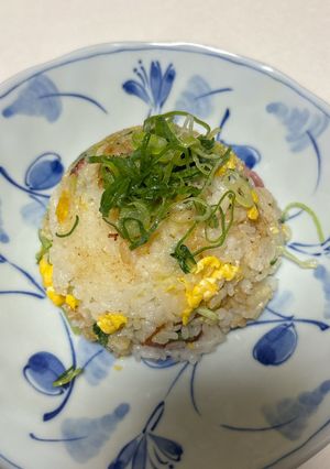ブロックベーコンと水菜のチャーハン-レシピのメイン写真