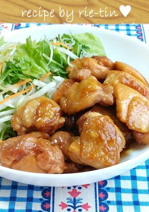 【3で簡単】♔鶏もも肉の甘辛さっぱり煮♔-レシピのメイン写真