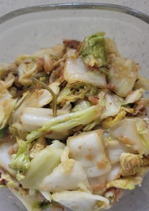 白菜の漬け物のバター醤油炒め-レシピのメイン写真