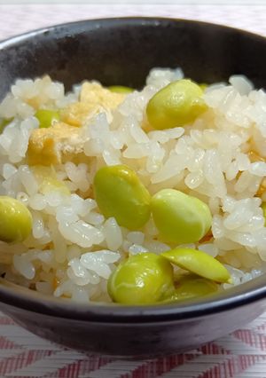 冷凍むき枝豆で❢簡単炊き込みご飯-レシピのメイン写真