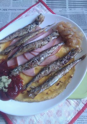 子持ちししゃもの網焼き＋オムレツV12-レシピのメイン写真