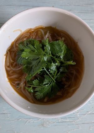 ささっと麻辣湯パクチー春雨スープ-レシピのメイン写真