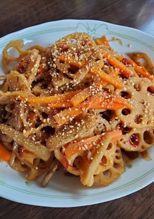 蓮根とごぼうのきんぴら-レシピのメイン写真