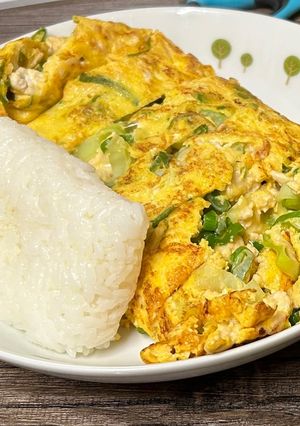 ねぎ鶏ひき肉チーズ卵焼き-レシピのメイン写真