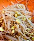 干し貝柱スープで豆もやしのナムル