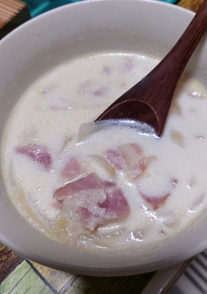 牛乳で作ったスープ-レシピのメイン写真