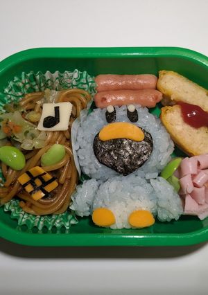 マリオキャラ弁　ペンギンスーツ-レシピのメイン写真
