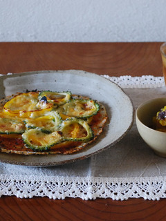 ご飯でパリパリゴーヤピザ-レシピのメイン写真