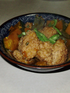かぼちゃ・鶏つくねの煮もの-レシピのメイン写真