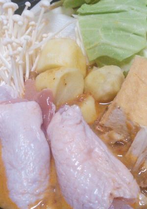 クリーミーカレー鍋-レシピのメイン写真