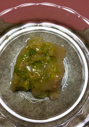 セロリとクルミの寒天よせ-レシピのメイン写真