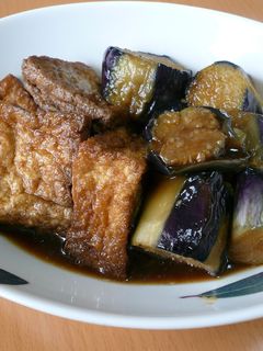じゅわぁっと染みる☆茄子と厚揚げの揚げ煮-レシピのメイン写真