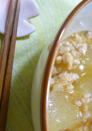 冬瓜の鶏そぼろあんかけ-レシピのメイン写真