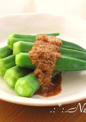 ∮ オクラの✰にんにく✰彡胡麻だれ ∮-レシピのメイン写真