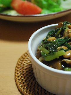 つるむらさき納豆なめこのねばねば和え-レシピのメイン写真