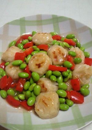 揚げしゅうまいの枝豆たっぷり塩あんかけ♪-レシピのメイン写真
