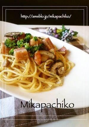 ☆和風パスタ☆めんつゆ＆バター味♬-レシピのメイン写真