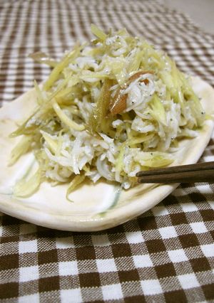 簡単で美味しい！ミョウガとしらすの和え物-レシピのメイン写真
