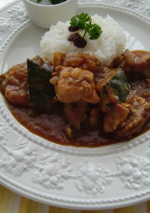 トマト爽やか♪チキンとかぼちゃのカレー-レシピのメイン写真