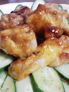 らっきょ漬けの残り酢で簡単照り焼きチキン-レシピのメイン写真
