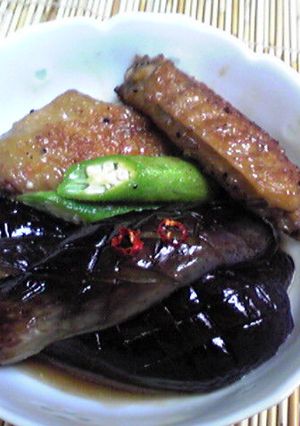 鶏手羽先となすの煮物♪-レシピのメイン写真