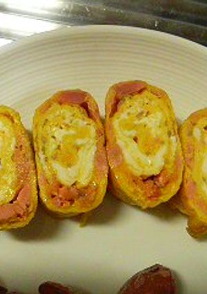 焼きさけあらほぐし入り卵焼き-レシピのメイン写真