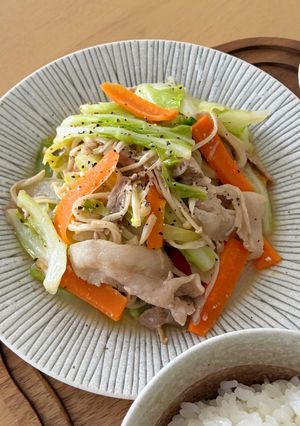 豚肉と野菜の塩麹炒め-レシピのメイン写真