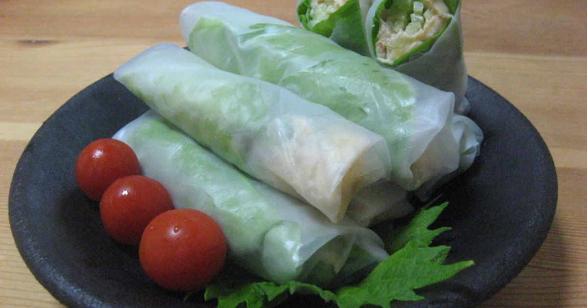 焼さけあらほぐしとジャガチーズの生春巻き by あっこりんママ