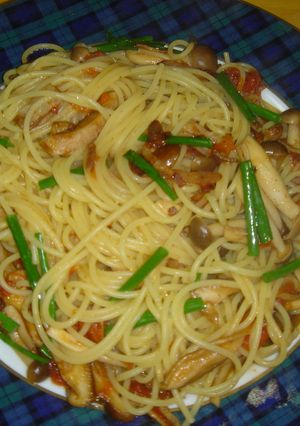 トマトときのことカリカリベーコンのパスタ-レシピのメイン写真