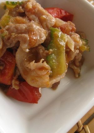 豚と夏野菜のさっぱり梅はちみつ炒め　-レシピのメイン写真