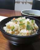 鮭とちりめんじゃこの簡単混ぜご飯☆