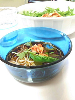 水菜とキムチで♡サラダそうめん-レシピのメイン写真