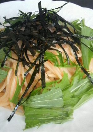 混ぜるだけワンボールたらこスパゲッティ-レシピのメイン写真