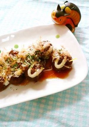 キャラ弁？！ミートボールでタコ焼き～♪-レシピのメイン写真