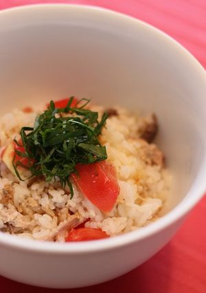 モッツァレラとサバのトマト丼-レシピのメイン写真