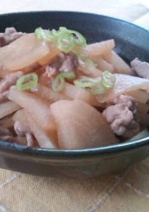 大根と豚薄切りの煮物-レシピのメイン写真