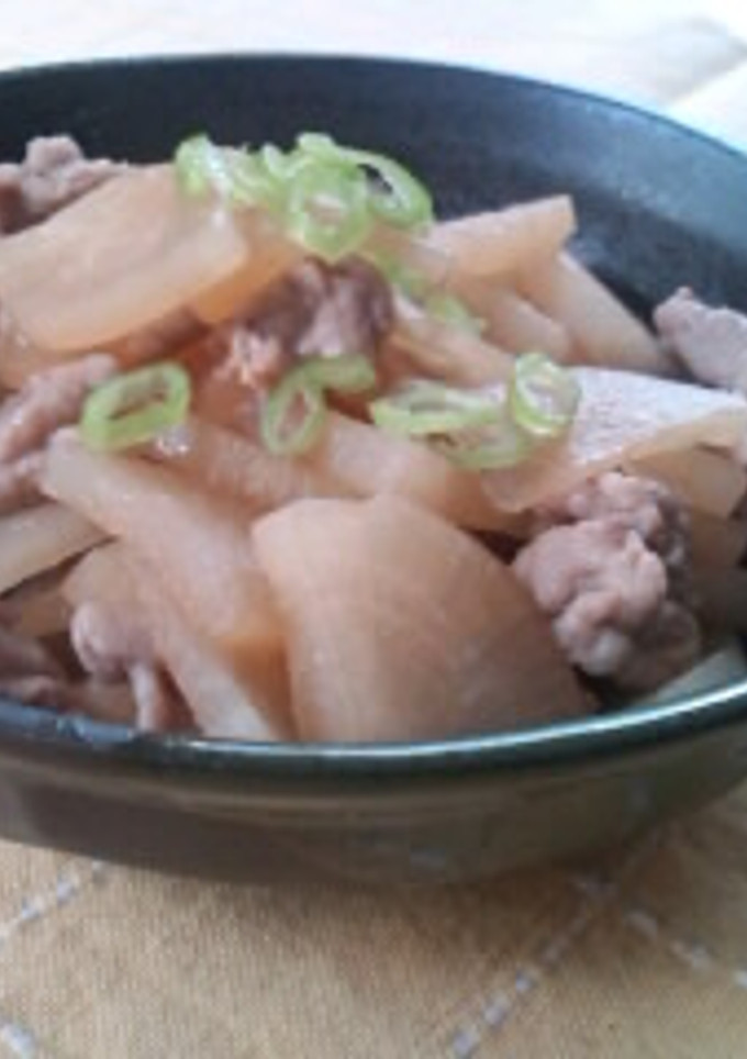 大根と豚薄切りの煮物-レシピのメイン写真