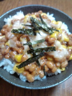 コーンマヨチーズ納豆ご飯☆-レシピのメイン写真