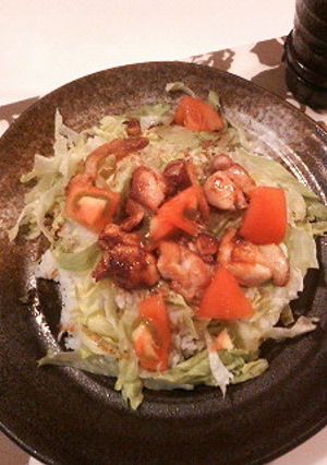 鶏肉のガーリックバター醤油丼-レシピのメイン写真