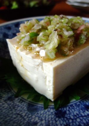 【豆腐】みょうが葱山椒塩ダレ～冷奴～-レシピのメイン写真